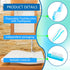 Medanera 150 Pcs Prepasted Individually Wrapped Toothbrushes Blue Plastic Disposable Soft Bristle Toothbrushes Bulk