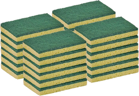 Kitchen Sponges for Washing Dishes, Non-Scratch Cellulose, Pack of 24 by Superio