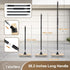 Swimming Stainless Steel Wire Scrub Brush with Long Handle, Heavy Duty Stiff Metal Broom Scrubber, Outdoor Moss Removal
