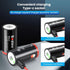 Rechargeable C Batteries with USB-C Charging Cable, 1.5v Lithium LR14 C Size Battery 5000mWh for Flashlight 2 Pack