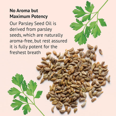 Botanic Choice Parsley Seed Oil, 60 Softgels - Bad Breath Odor Neutralizer from Within, Breath Freshener Gels