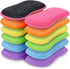 HOMEXCEL 12 Pack Multi-Purpose Scrub Sponges, Non-Scratch Microfiber Sponge for Efficiently Cleaning Dishes