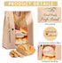 Sinload 50 Packaging 14 8.3 3.5'' Pcs Sourdough Paper Bread Bags for Homemade Large Loaf With Clear Window for Storage