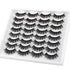 JIMIRE 16 Pairs 3D Faux Mink Fluffy Volume Natural False Eyelashes Pack