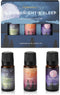 Folkulture Sleep Essential Oils Set for Diffusers, Pack of 3 Pure Oil Scents - Vanilla, Rosemary, Eucalyptus, Lavender