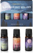 Folkulture Sleep Essential Oils Set for Diffusers, Pack of 3 Pure Oil Scents - Vanilla, Rosemary, Eucalyptus, Lavender
