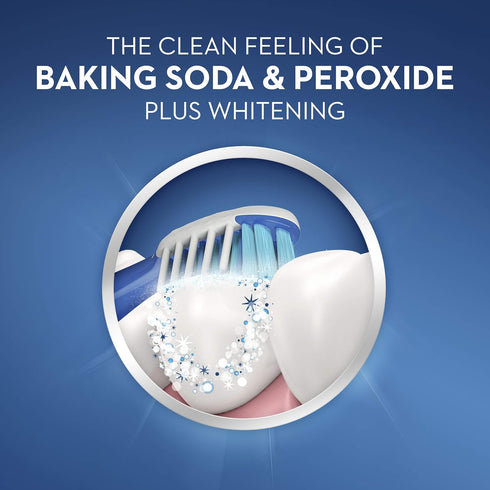 Peroxide,5.7 (Pack 2) Crest Cavity & Tartar Protection Toothpaste, Whitening Baking Soda & Ounce