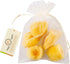 Natural Yellow Sea Silk Sponges, Pack of 5 in Organza Bag, Great for Cosmetic Use
