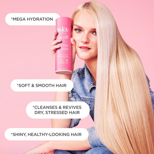 Cake Beauty Moisturizing Shampoo, The Care Taker Hydrates and Replenishes Dry Hair With Coconut Water, Hyaluronic Acid & Shea Butter - For All Hair Types - 10 fl oz