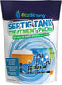 Septic Tank Treatment Packets, Enzyme Rapid Action for Grease, Paper, Organic Solids, Pack of 6
