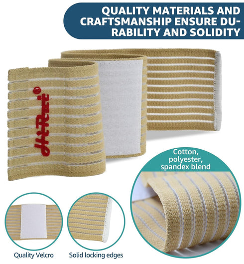 HiRui 2-Pack High-Elastic Wrist Support Straps, Wrist Wraps for Carpal Tunnel, Arthritis, Weightlifting