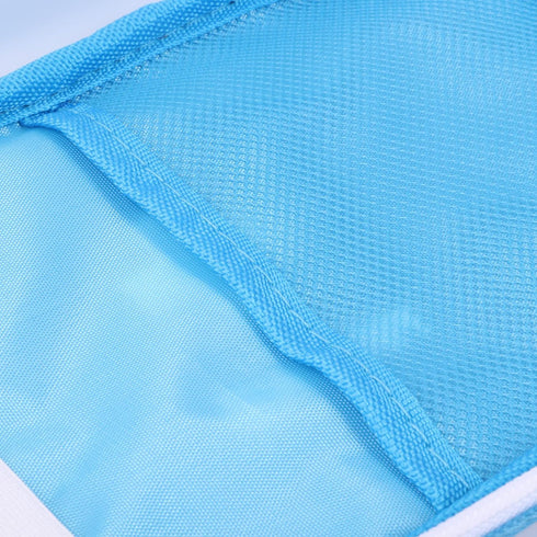 First Aid Bag, Empty Medical Storage Kit, Red Trauma Bag for Emergency First Aid Kits - Blue Handle