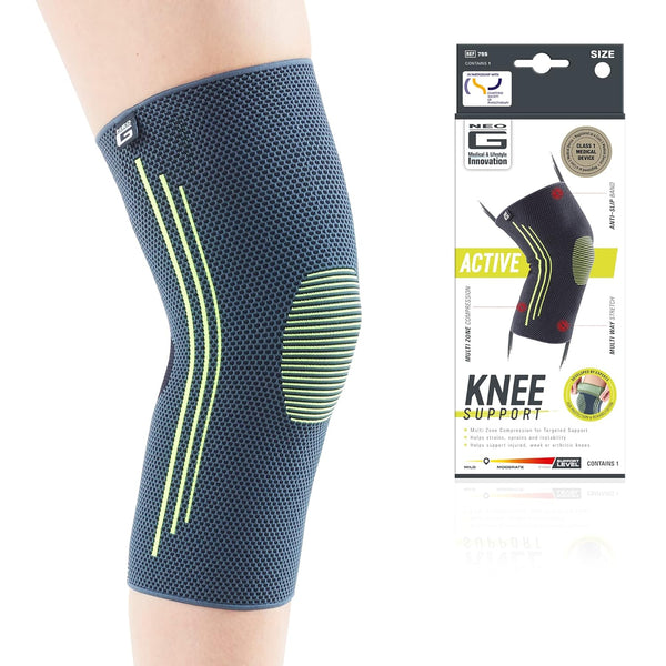 Neo-G Knee Compression Sleeve for Sports - Breathable, Lightweight, Elastic Knee Sleeve