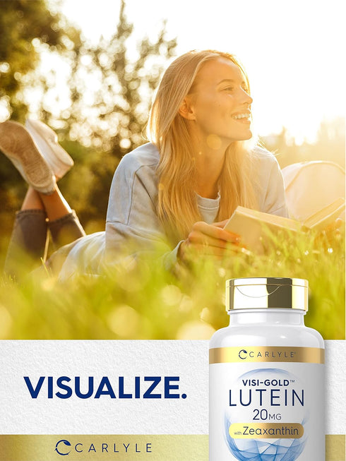 Carlyle Lutein and Zeaxanthin 20mg - 300 Softgels, Eye Health Vitamins, Non-GMO & Gluten Free