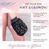 Seraphic Skincare Ultra-Luxe Exfoliating Mitt for Korean Exfoliation, Gentle Body Exfoliator with Mesh Shower Gloves