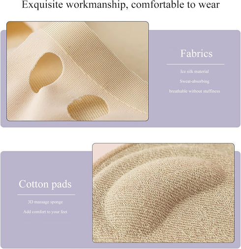 4 Pairs Ball of Foot Cushions - Reusable Metatarsal Pads for Women’s High Heels Pain Relief