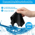 Fabbay 200 Pcs Microfiber Cleaning Cloths, 7 x 6 Inch Lens Wipes for Glasses, Smart Phones, Laptops (Black, Gray)