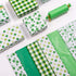 Whaline St. Patrick's Day Tissue Paper, 90 Sheet Green Plaid Shamrock Pattern for DIY Crafts, Gift Bag Packing