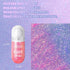 DAGEDA Body Glitter Gel, Roll-on Face Glitter for Mermaid Makeup, Holographic Hair Glitter Gel for Rave Party (Pink)