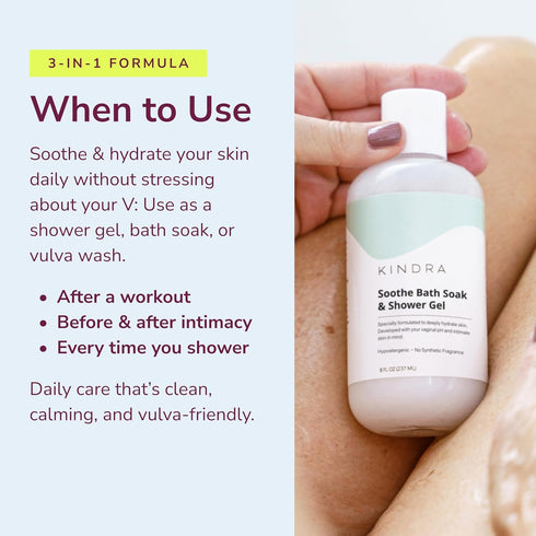 Recommended Kindra Soothe Feminine Wash - pH Balanced Unscented Intimate Wash - OBGYN for Vulva Dryness, Odor, Anti