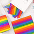Whaline 100 Sheet Rainbow Tissue Paper Crepe Paper for Colorful Gift Wrapping, DIY Art Craft, and Party Bags