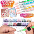 Nail Art Brushes & Decorations Kit, 3D Nail Art Tools, Glitters, Stickers, Rhinestones, Foil, and Striping Tapes