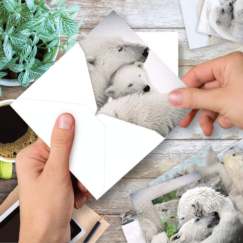 The Best Card Company - 10 Assorted Blank All Occasions Notes Box Set (4 x 5.12 Inch) with Envelopes - Kid Cards