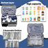 Timoxi Double Layers Medicine Bag with Insulated Compartment Pill Bottle Organizer with Lockable Zipper,Travel Medicine