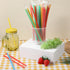Viliqiou 200PCS 8.27inch, Colored Cocktail Straws Individually Wrapped Disposable Plastic Straws Individually Wrapped