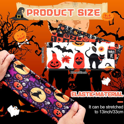 Waydress 12 Pcs Halloween Headbands for Women Stretchy Breathable Hair Accessories for Costume Party