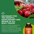 HEALTHFORCE SUPERFOODS Truly Natural Vitamin C - Immune Support Supplement with Camu Camu Berry - 120 Vegan Caps
