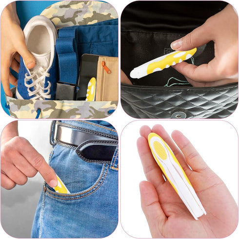 2Pcs Travel Toothbrush Kit, Portable Soft Bristles Folding Toothbrush for Camping Hiking