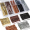 Teenitor Bobby Pins - 250 Count Brown Bobby Pins for Women Girls with Storage Box