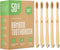 Biodegradable Bamboo Toothbrushes Bulk Soft Bristles (50 Pack) - Eco-Friendly, Compostable Natural Wooden Toothbrush