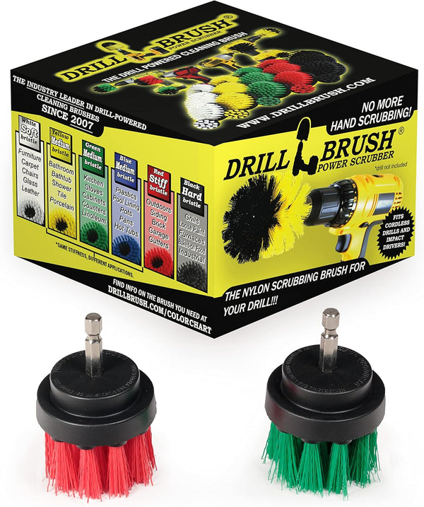 Kitchen Accessories - Pot Cleaner - Rice Cooker Scrubber - 2-inch Round Spin Brush Set for Hard Water, Rust Remover