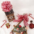 Ribbli Buffalo Plaid Burlap Wired Ribbon, 2-1/2 Inch x 10 Yard, Red and White Patriotic Ribbon for Wreath, Big Bow,