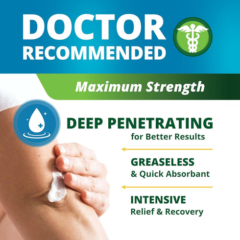 OWELL NATURALS Pain Relief Ointment 3.5 oz, All Natural Fast Acting Formula for Arthritis, Joint & Muscle Discomfort,