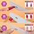 Teenitor Nail File Buffer Set, Nail Files to Shape, Smooth, and Shine Nails, Half-Moon