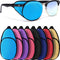 8 Pieces Silk Eye Patch, Soft Eye Patch Single Eye Patch for Adults Kids Glasses