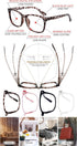 4 Packs Reading Glasses 1.0 for Women, Blue Light Blocking Square Computer Readers, Various Strengths Available