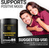 Magnesium Glycinate Gummies 500mg with Vitamin B6 100mg - Non-GMO, High Absorption for Stress Relief & Muscle Support