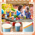 Willinglong 60 12oz Pcs Fall Disposable Paper Cups with Lids Thanksgiving Coffee Cups with Golden Lace Drinkware