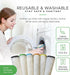 Whiffkitch Dishcloths & Towels for Kitchen, 9x9 Inches, Multi Color, 6 Pack, Durable Non-Scratch