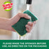 MMMHD3 3 Pack Scotch-Brite Heavy Duty Scrub Sponge, Yellow & Green, Per