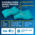 PhysioNatural Foot & Ankle Ice Wrap with 2 Cold Gel Packs for Sprained Ankle, Achilles Tendon Injuries