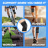 Cotton Compression Knee Sleeves - 2 Support Braces for Joint Pain Relief, Arthritis, Meniscus Tear, Circulation,
