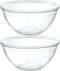 PLASTICPRO Disposable Round Crystal Clear Serving Bowls, 48 OUNCE for Party Snack or Salad