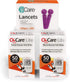Oh’Care Lite Blood Sugar Testing Monitor, Glucose Test Strips & Lancets for Accurate Diabetic Supplies (100 Strips +
