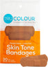 Skin Tone Bandages, Brown-Dark Brown, Single Bag (30-Count; Orange Bag)