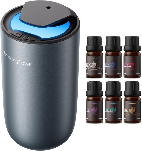 Waterless Diffuser for Essential Oil, Smart Car Air Freshener Diffuser with Hotel